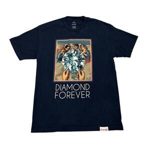 Diamond Supply Co. Diamond Forever Blue Graphic Crewneck T-Shirt Size Large